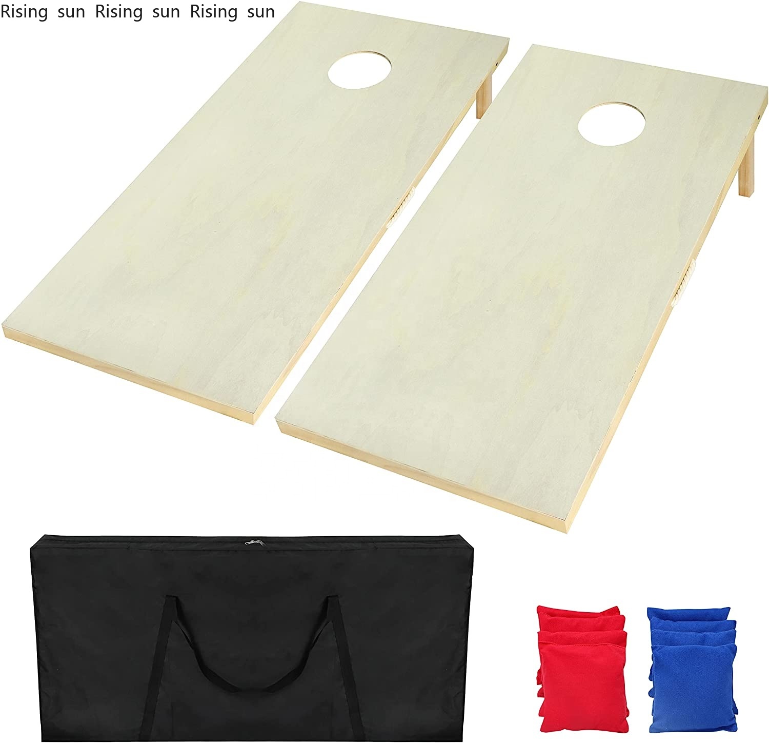 Cornhole Board Set - Masif Ahşap Premium Cornhole Oyun Tahtası,