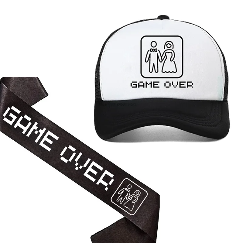 Party Games Bachelorette - Damat Adayı Sash Oyunu Bitti Şapkası