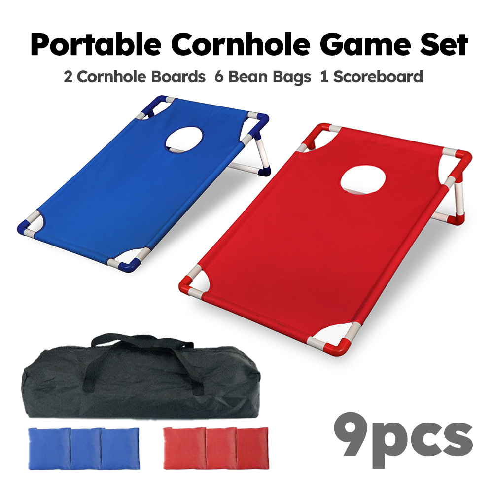 Cornhole Board Set - 9 Parçalı Taşınabilir Cornhole Oyun Seti,