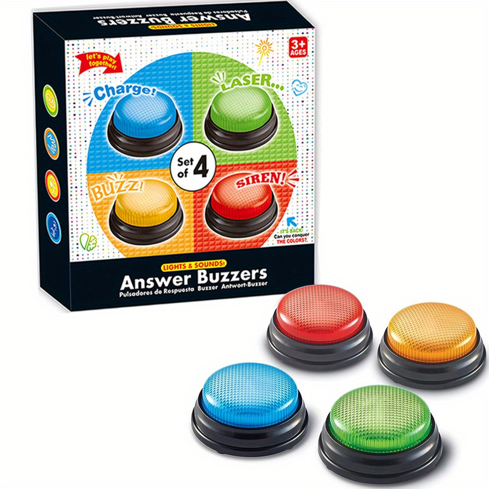4 adet Işık ve Sesler Buzzer O - Party Games Quiz incelemesi ve fiyatı