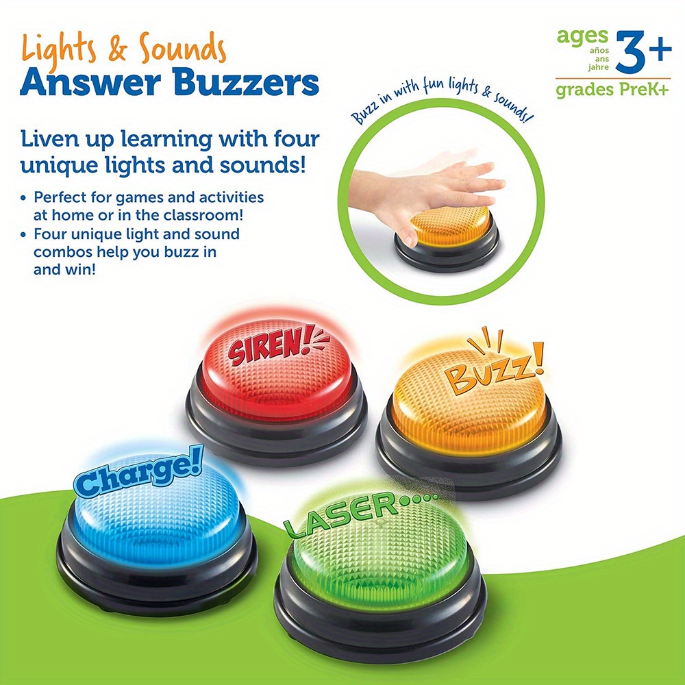 4 adet Işık ve Sesler Buzzer O - Party Games Quiz incelemesi ve fiyatı