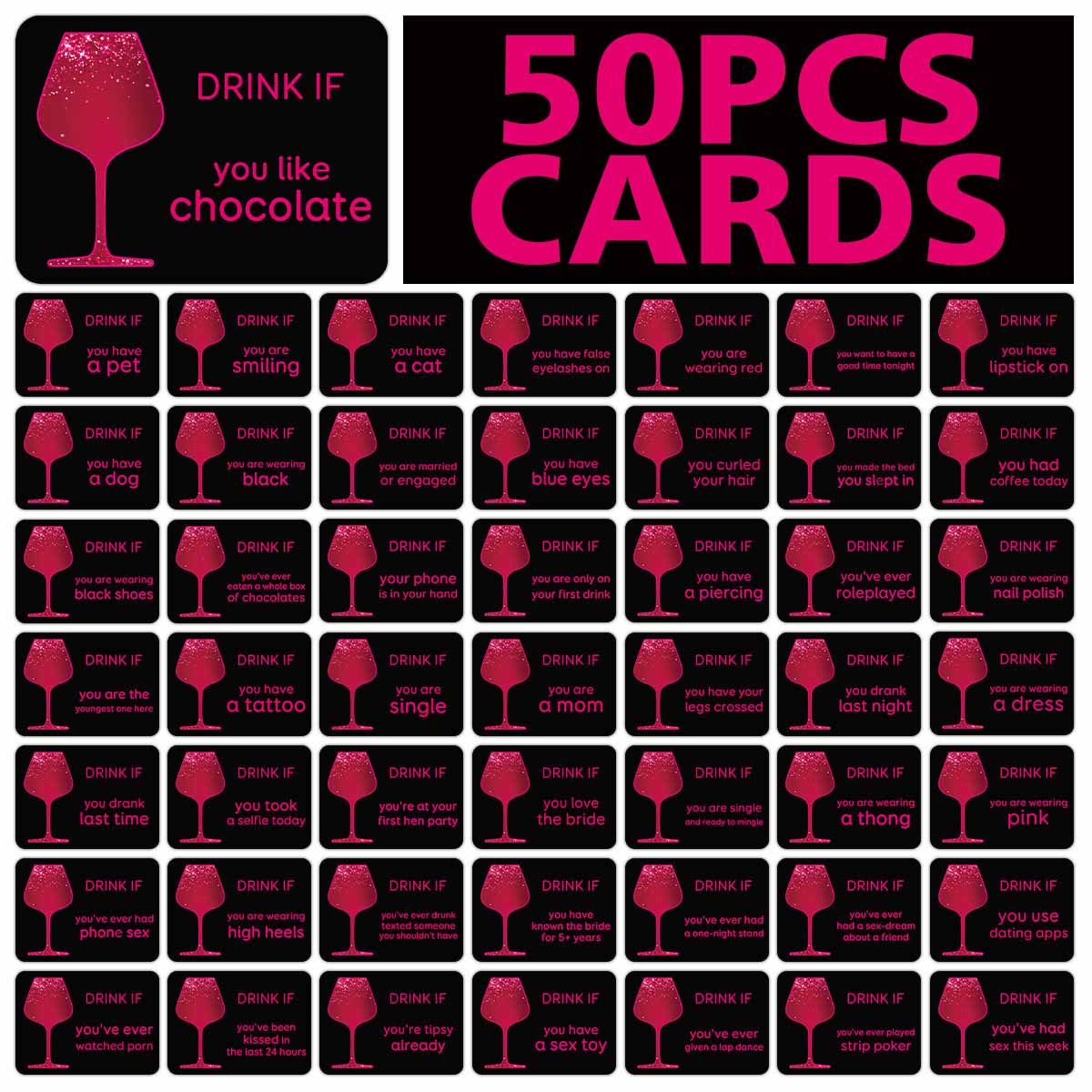50 adet Bekarlığa Veda Partisi - Party Games Bachelorette incelemesi ve fiyatı