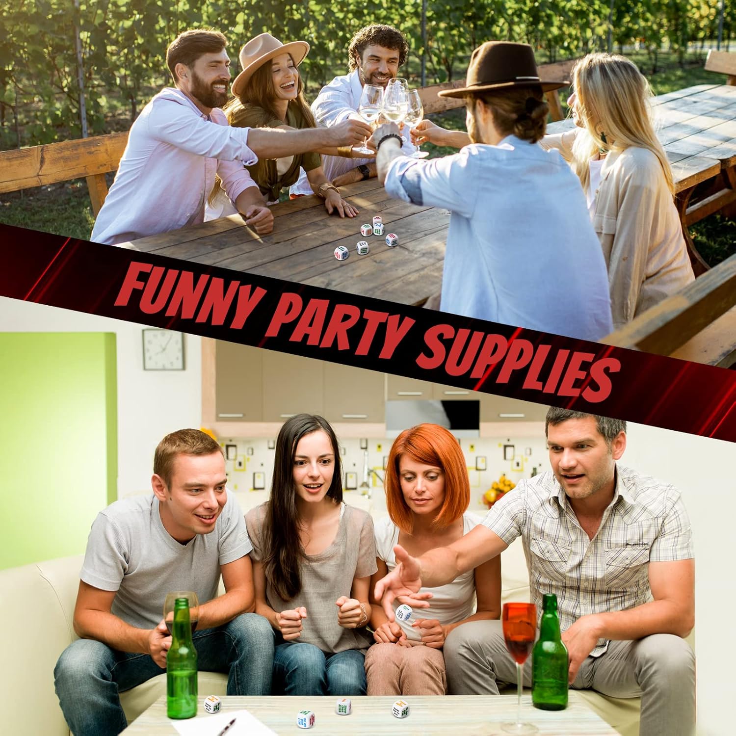 6 Adet Parti İçme Bar Zar Oyun - Party Games Bachelorette incelemesi ve fiyatı